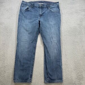 Raleigh Denim Martin Slim Tapered Jeans Mens 36x28 Blue Medium Wash Made in USA